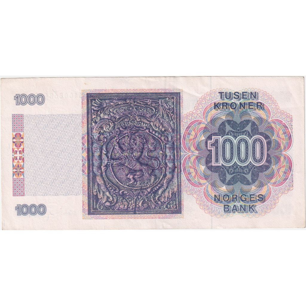 Norway, 1000 Kroner, Undated (1989), AU(50-53)