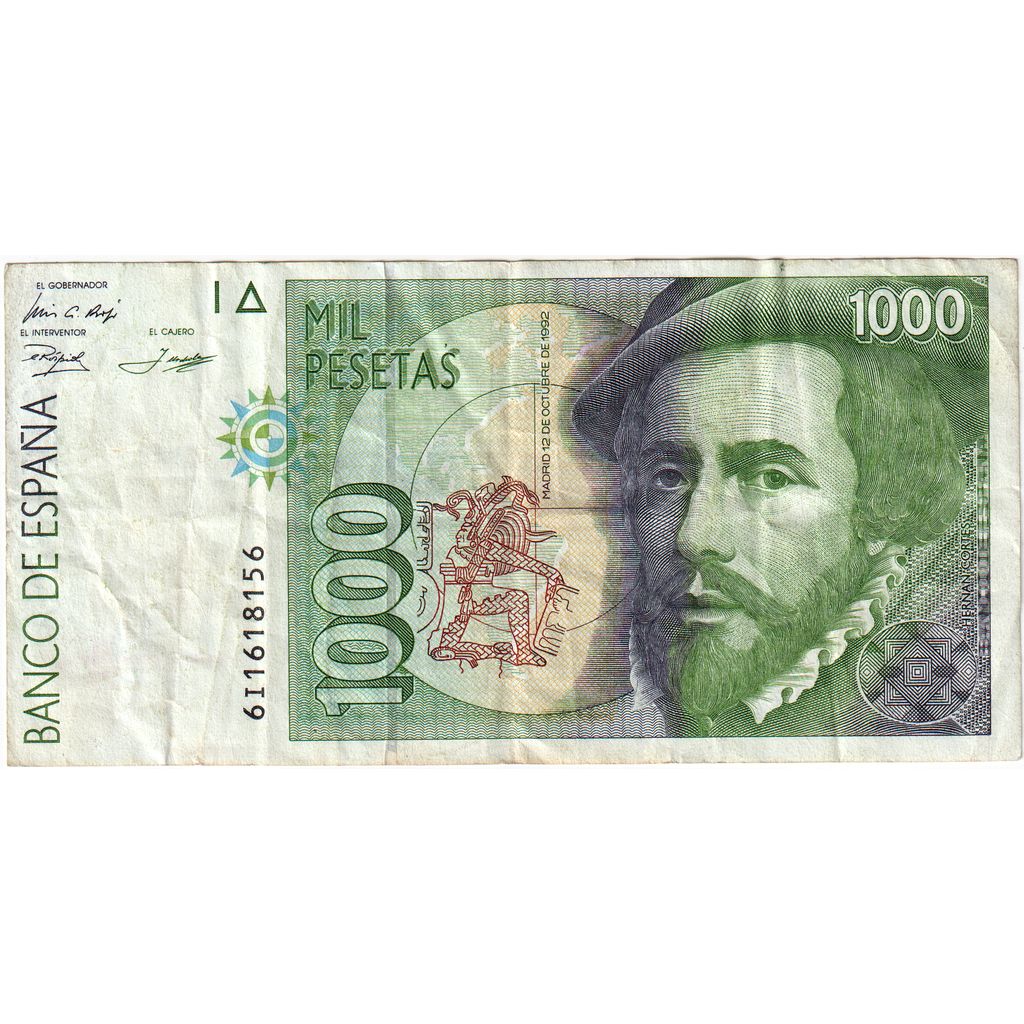 Banknote, Spain, 1000 Pesetas, 1996, 1992-10-12, KM:163, EF(40-45)