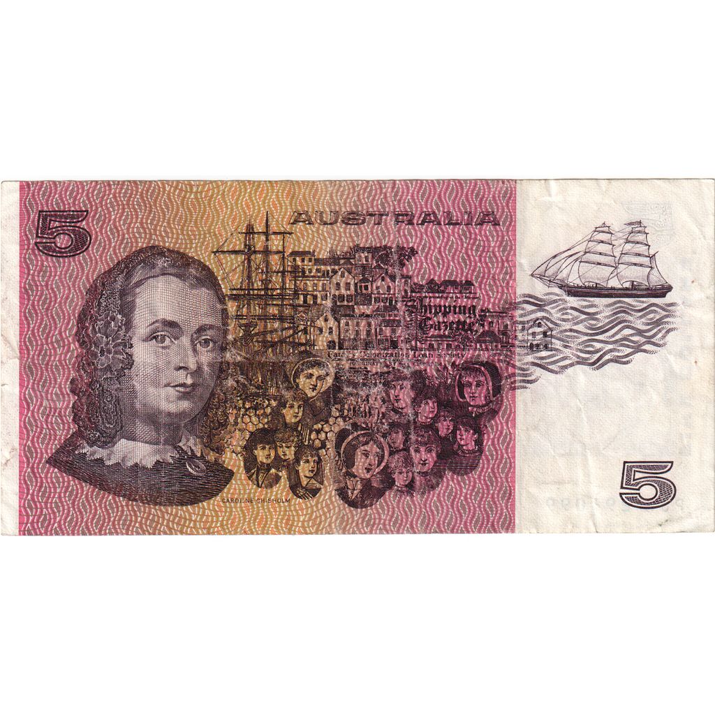 Banknote, Australia, 5 Dollars, undated (1971-91), KM:44e, EF(40-45)