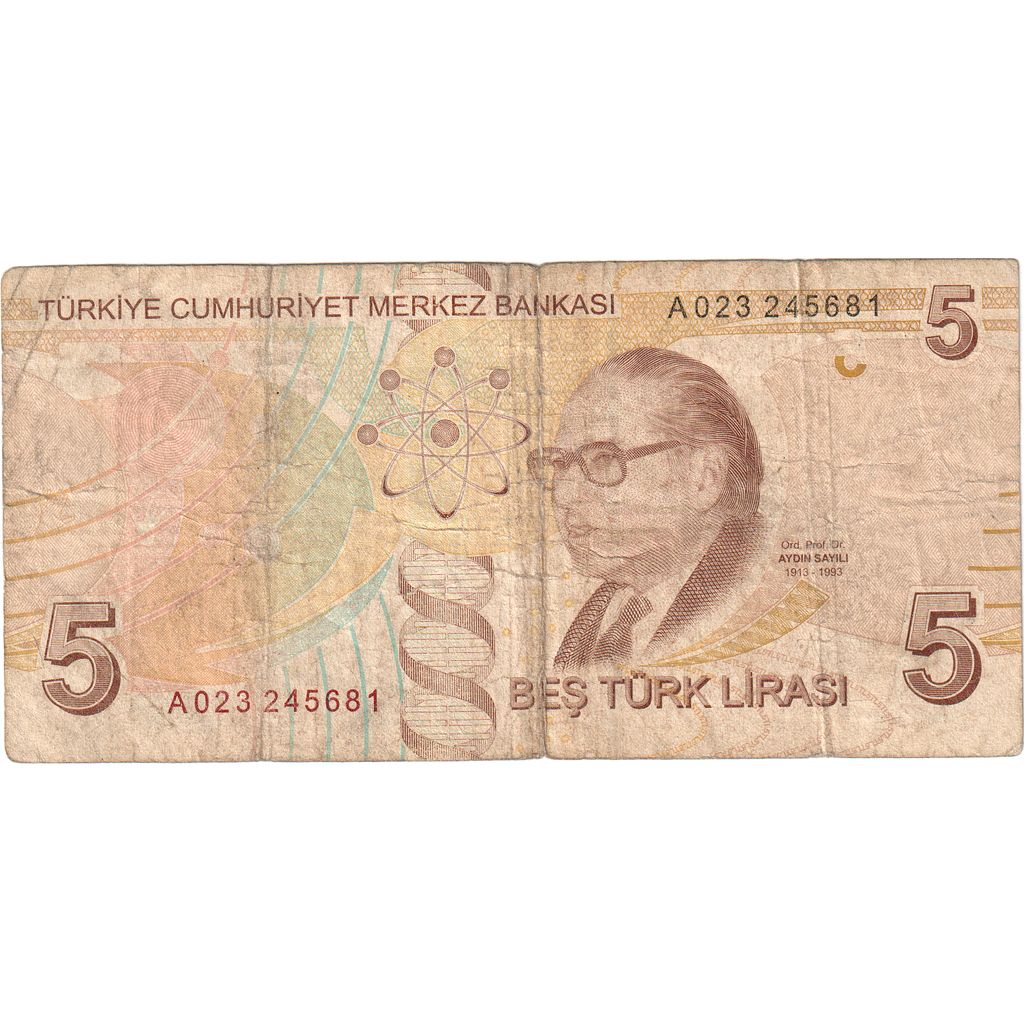 Turkey, 5 Lira, 1970, VF(20-25)