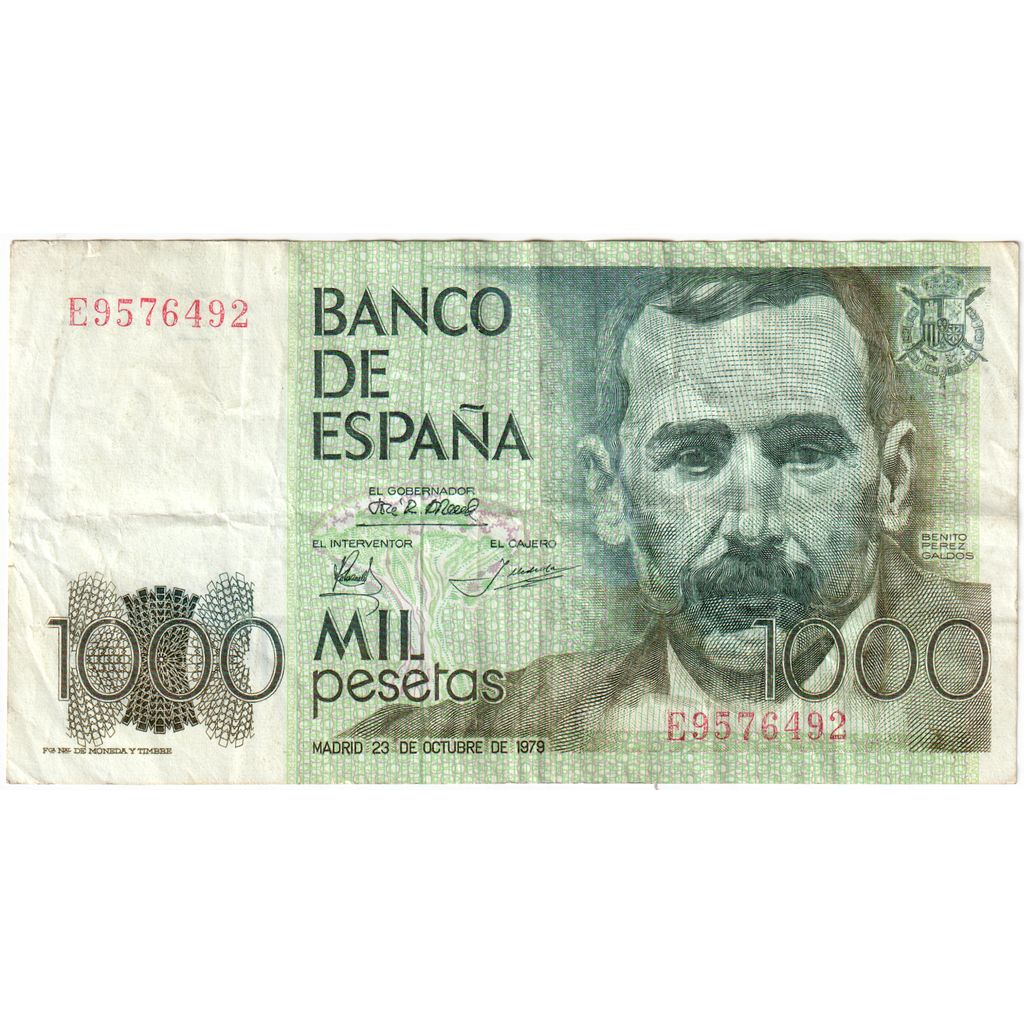 Billete, 1000 Pesetas, España, 1979-10-23, KM:158, MBC