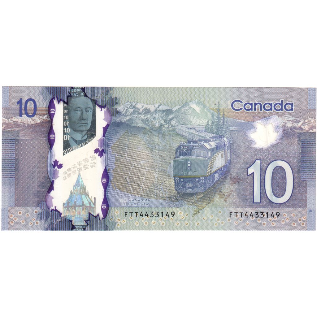 Banknote, Canada, 10 Dollars, 2013, 2013, EF(40-45)