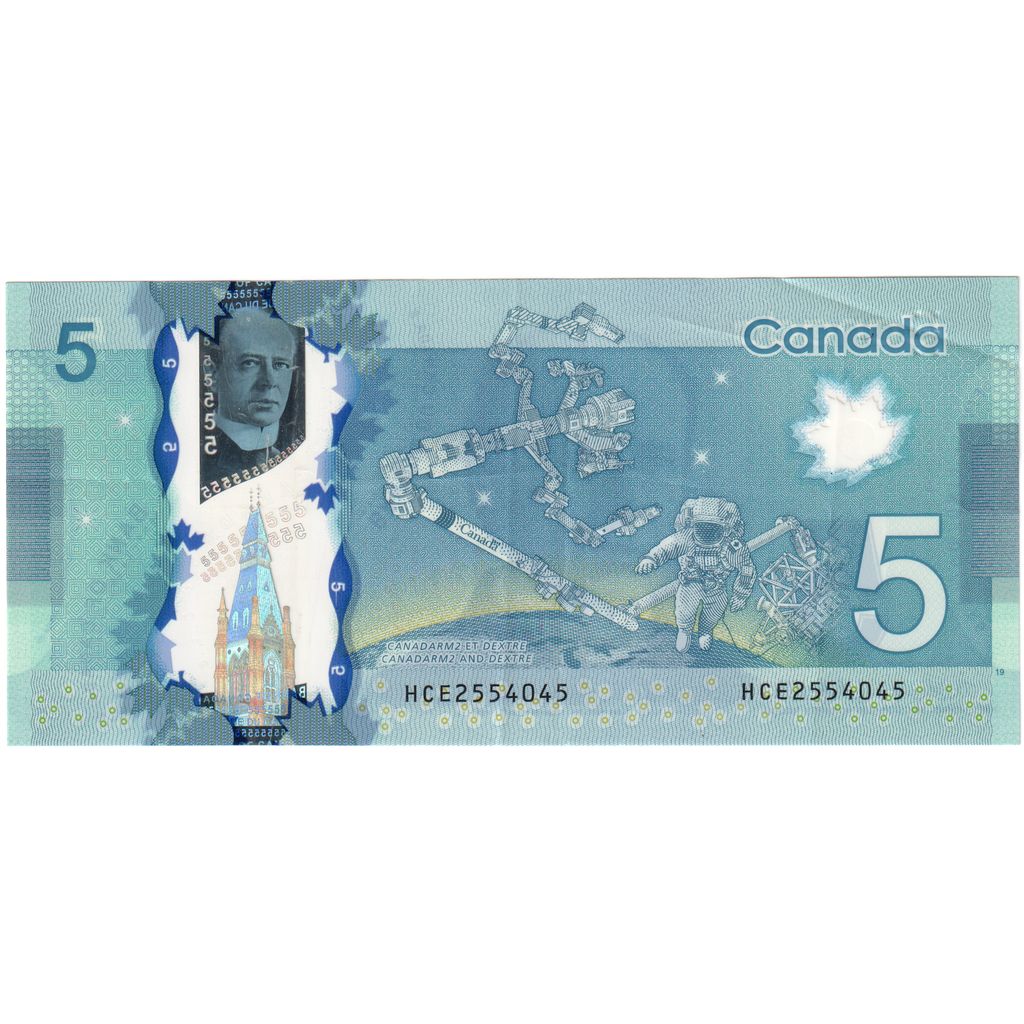 Geldschein, Kanada, 5 Dollars, 2013, VZ