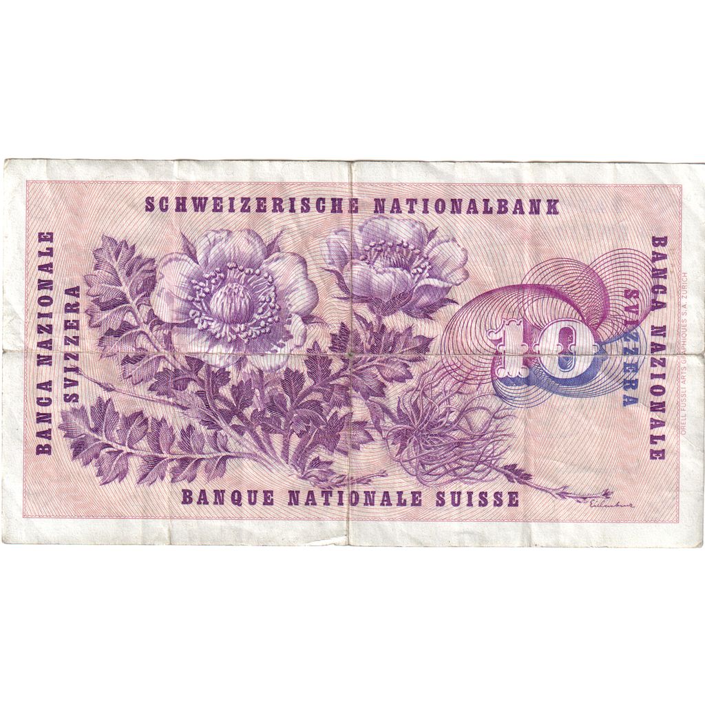 Suisse, 10 Franken, 1963-03-28, TB+