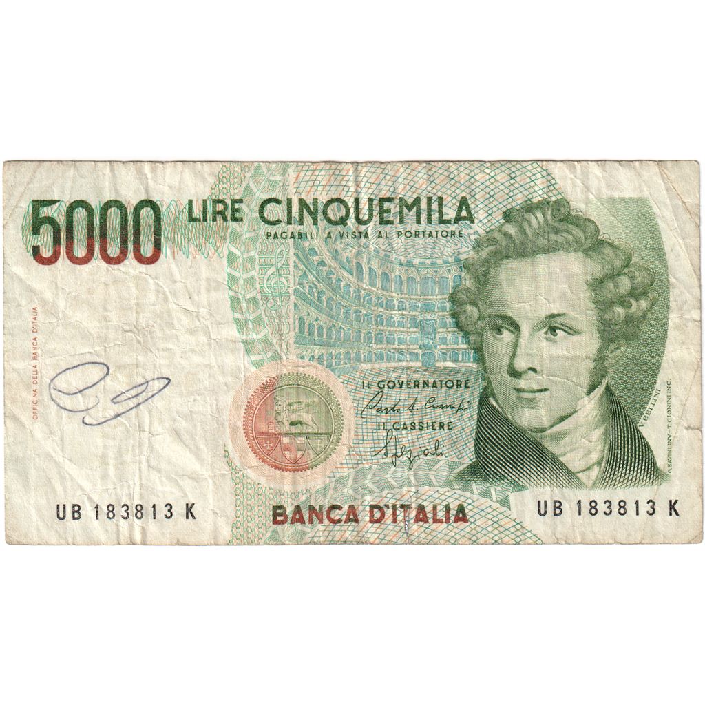 Billet, Italie, 5000 Lire, 1985-01-04, KM:111c, TB