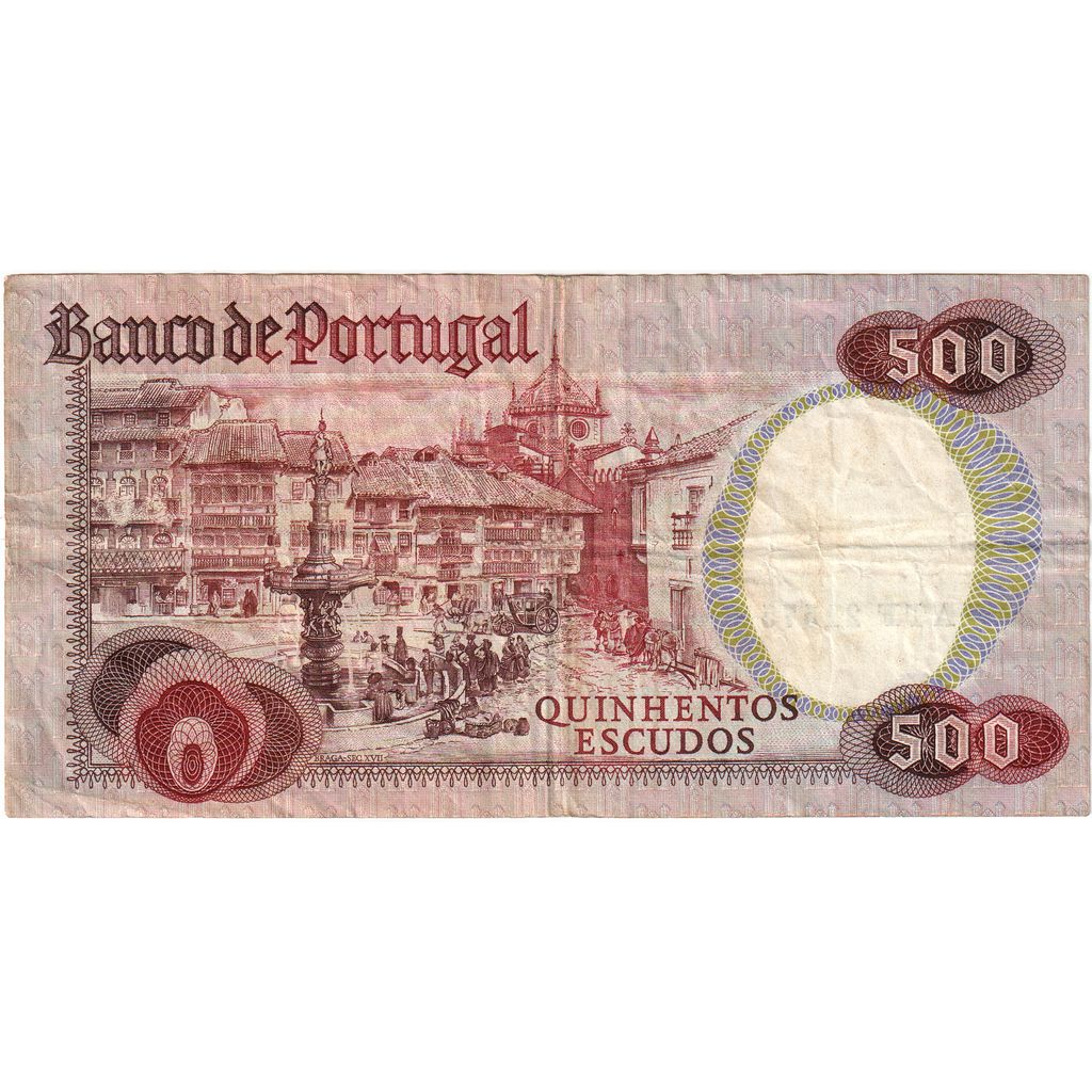 Billet, Portugal, 500 Escudos, 1979, 1979-10-04, KM:177a, TTB