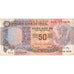 Banknot, India, 50 Rupees, Undated (1990), KM:84f, VF(20-25)