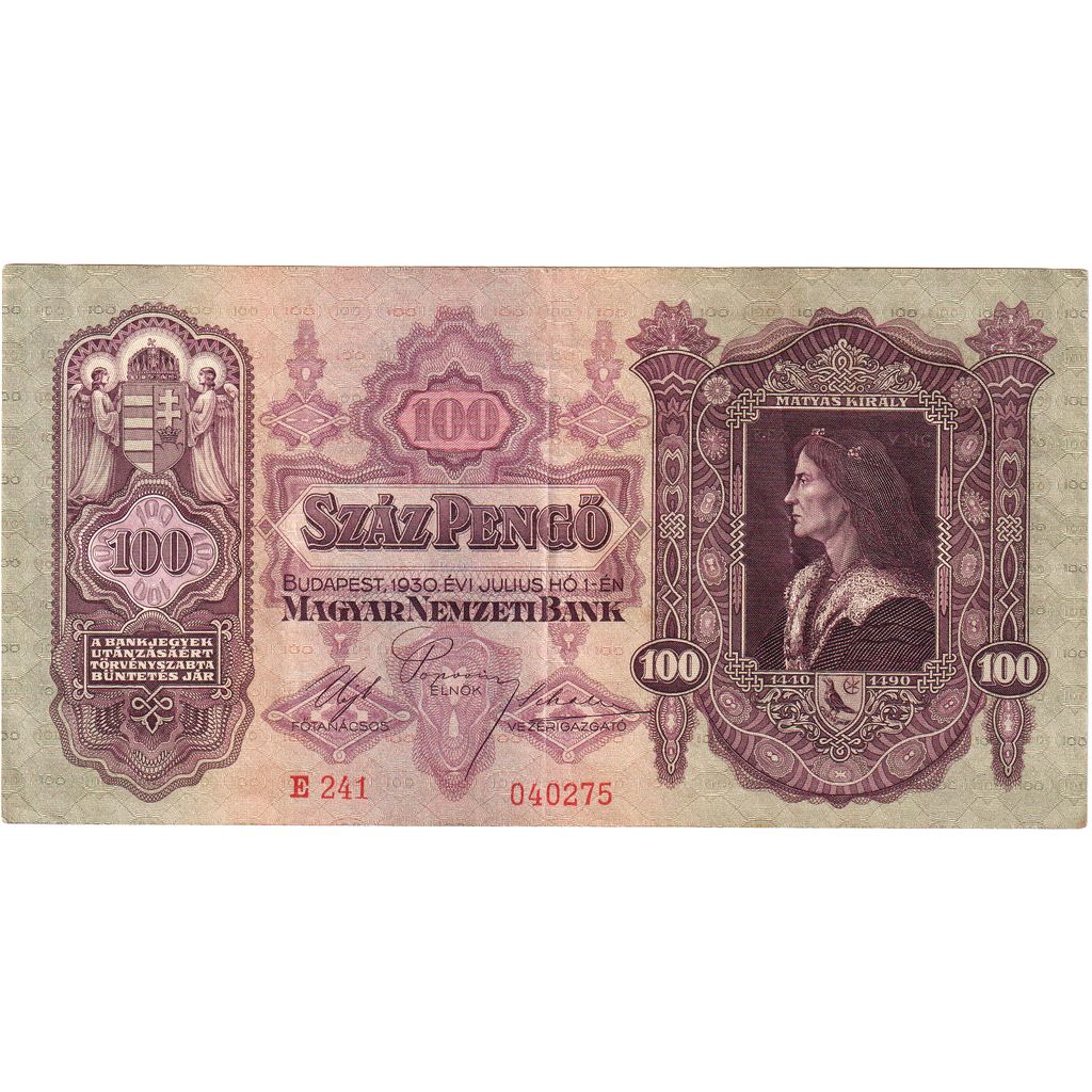 Hongarije, 100 Pengö, 1930-07-01, TTB