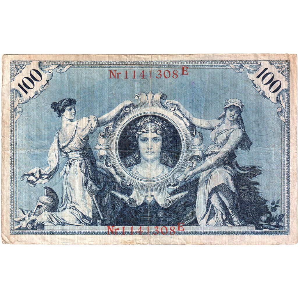 Banconote, Germania, 100 Mark, 1908, KM:34, MB+
