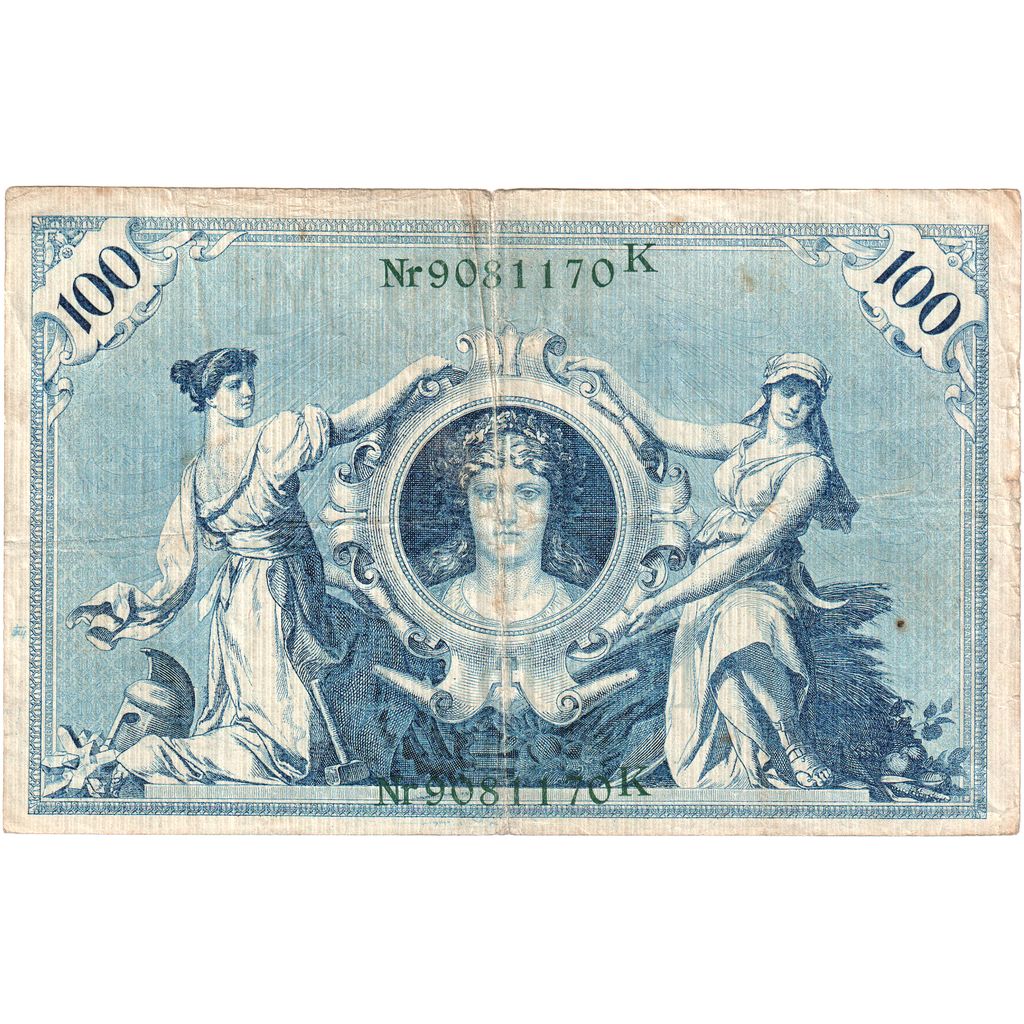 Germania, 100 Mark, 1908-02-07, MB+