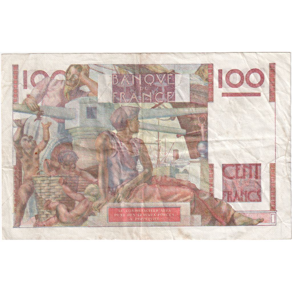 Frankreich, 100 Francs, Jeune Paysan, 1946-11-21, W.145, UNZ-