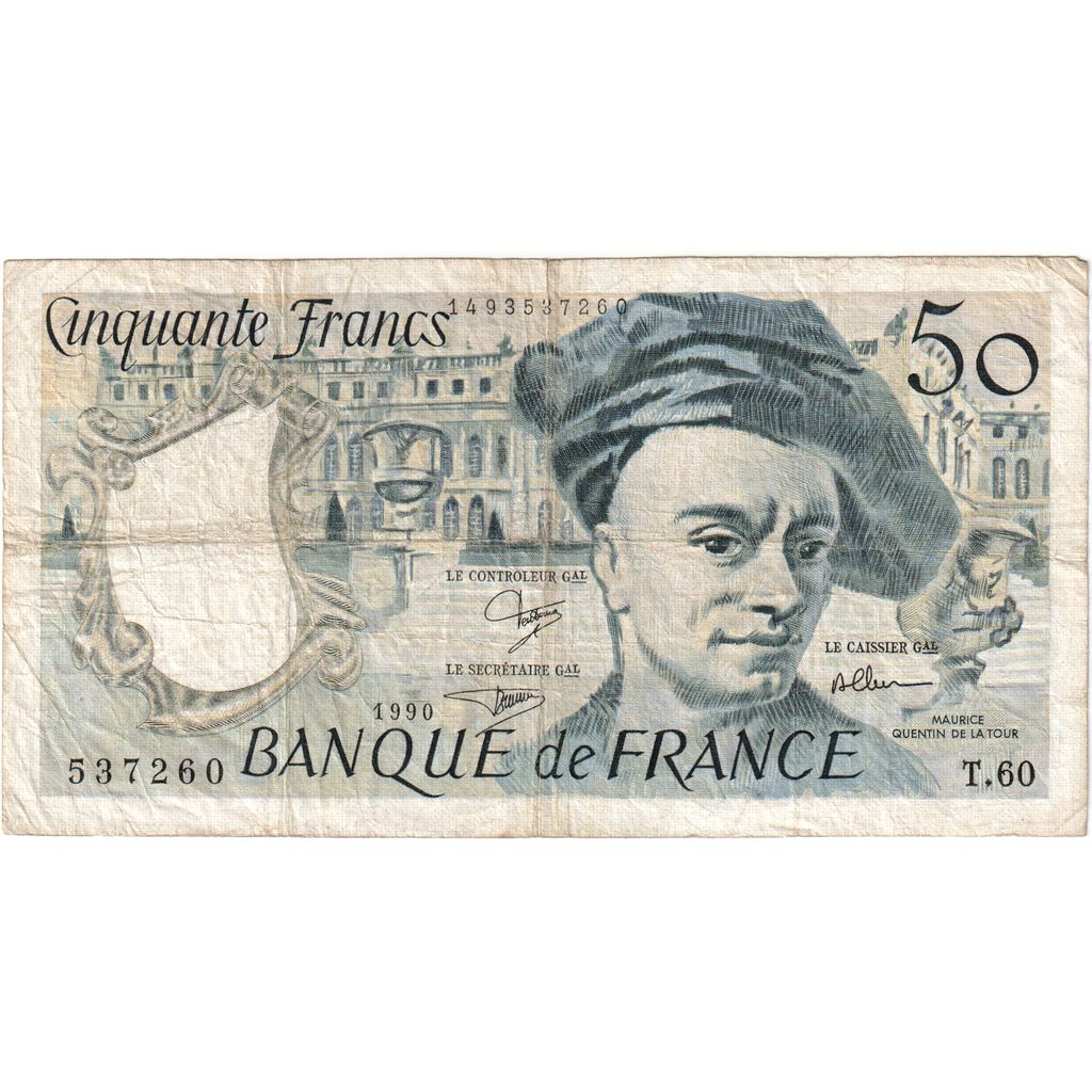 Francja, 50 Francs, Quentin de La Tour, T.60, EF(40-45)
