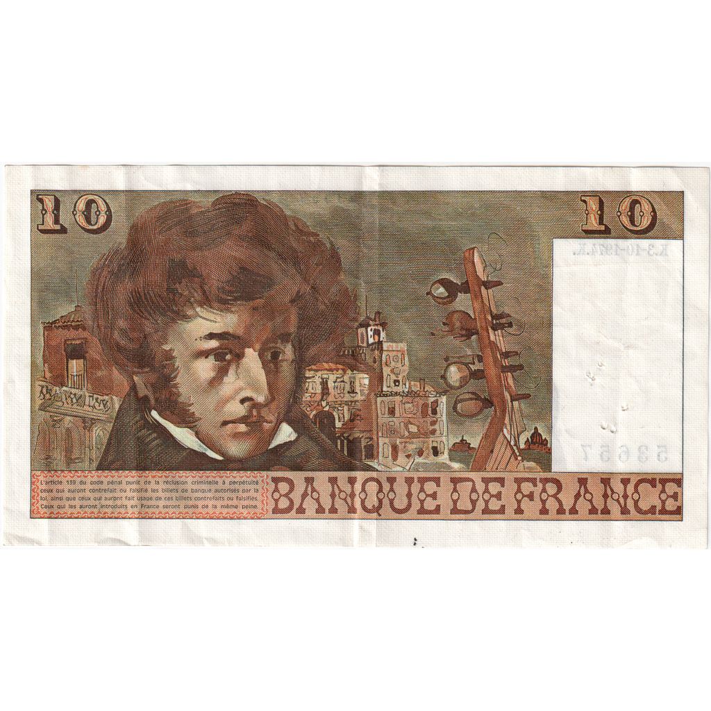França, 10 Francs, 03.10.1974, E.116, AU(50-53)