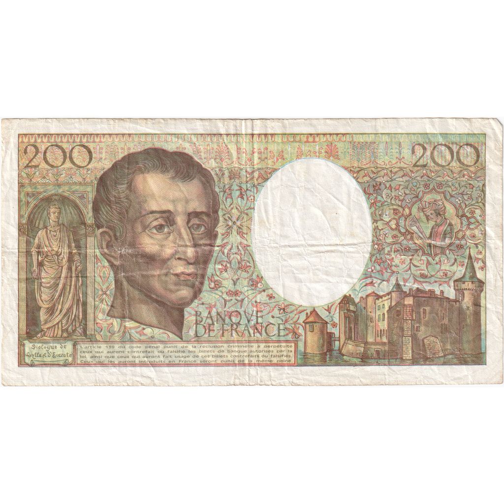 France, 200 Francs, Montesquieu, L.147, TTB+