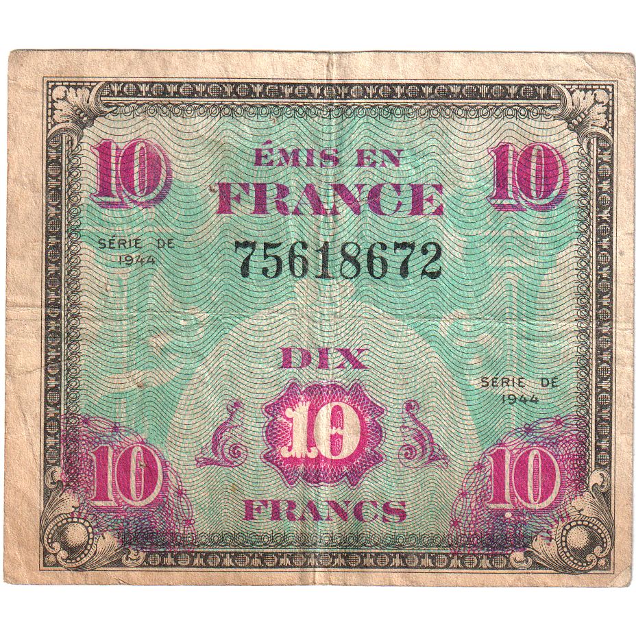 France, 10 Francs, Drapeau/France, 76518672, TB