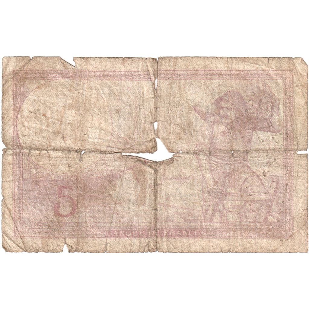 Frankreich, 5 Francs, Violet, 1939-09-14, U.62327, SGE