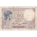 França, 5 Francs, Violet, 1933-01-26, T.52993, VF(30-35)