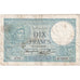 Francja, 10 Francs, Minerve, 1939-10-19, B.74659, EF(40-45)
