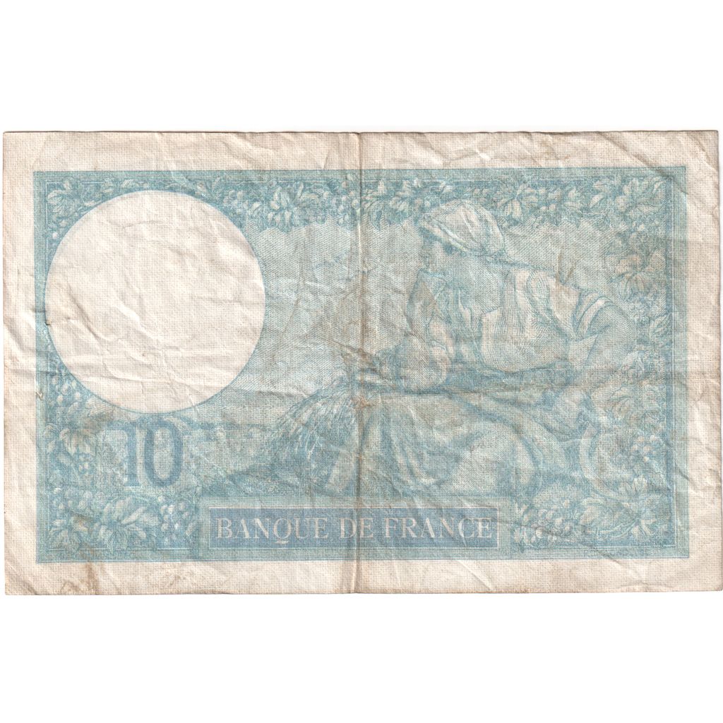 Francja, 10 Francs, Minerve, 1939-10-19, B.74659, EF(40-45)