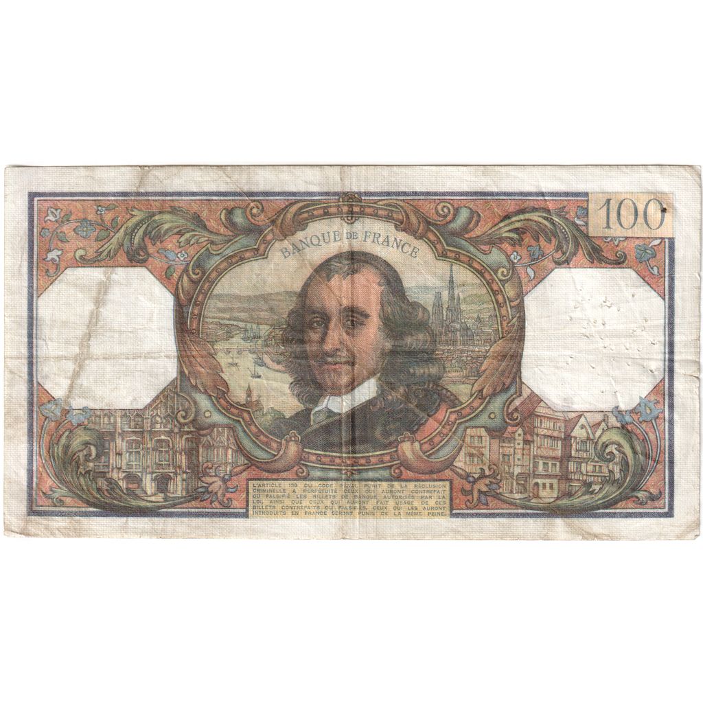 France, 100 Francs, Corneille, 1974-07-04, N.802, VF(30-35)
