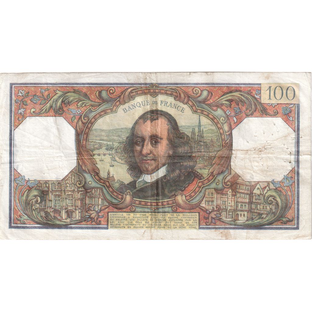 France, 100 Francs, Corneille, 1977-06-02, D.1087, EF(40-45)