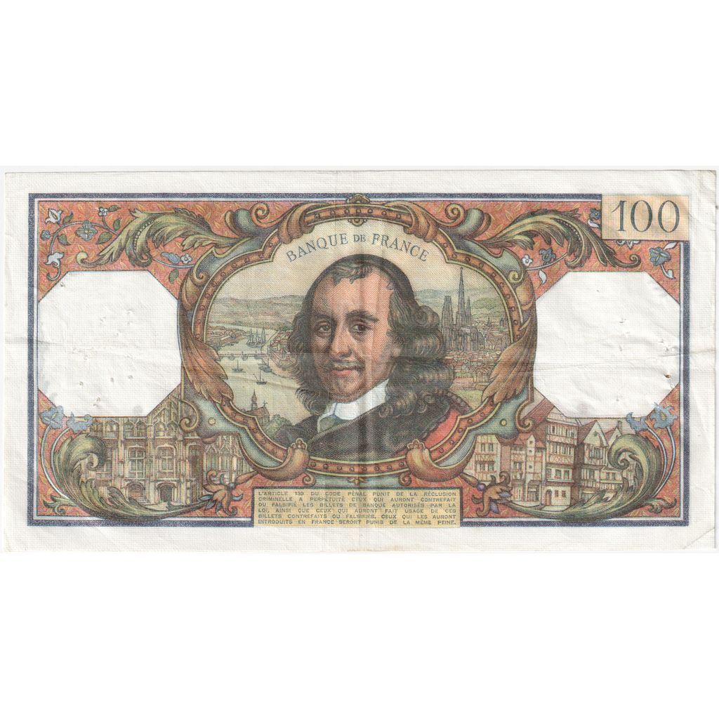 France, 100 Francs, Corneille, 1976-03-04, G.951, EF(40-45)
