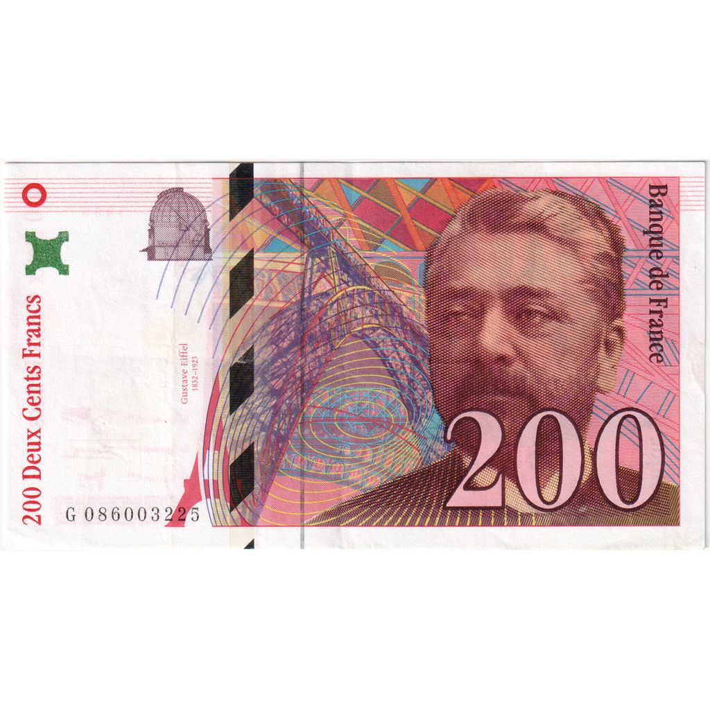France, 200 Francs, Eiffel, G086003225, AU(55-58)