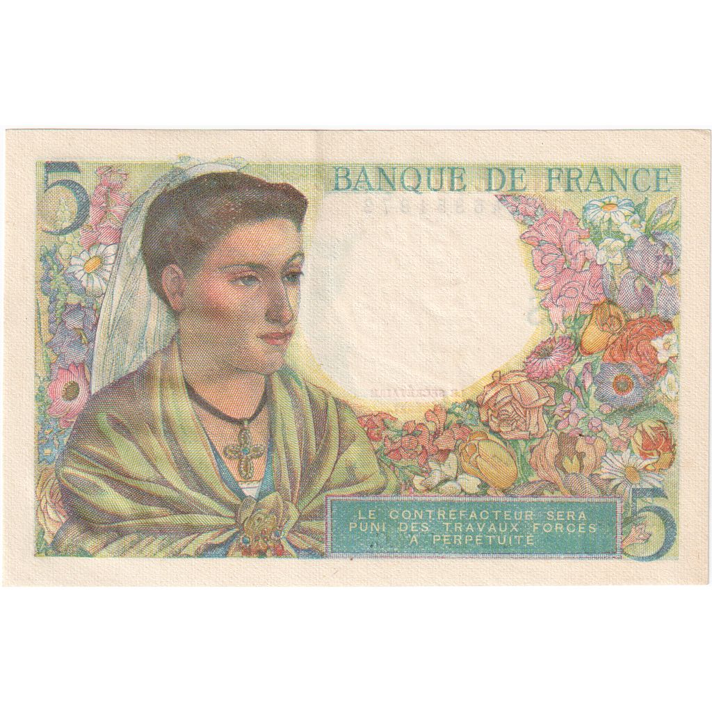 Frankreich, 5 Francs, Berger, 1943-12-23, O.99, VZ
