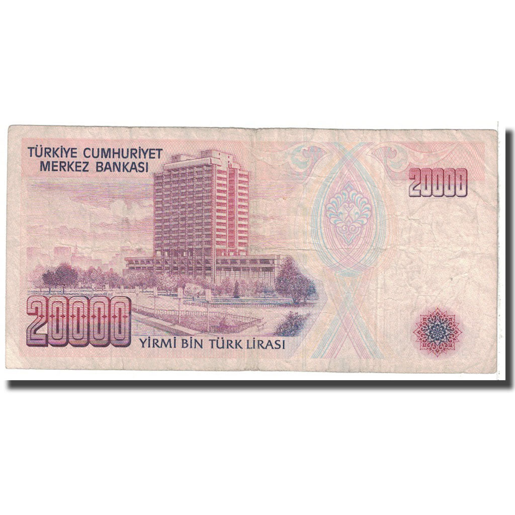 Banknote, Turkey, 20,000 Lira, 1988, KM:201, VG(8-10)