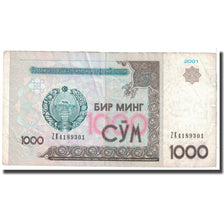 Banknote, Uzbekistan, 1000 Sum, 2001, KM:82, EF(40-45)