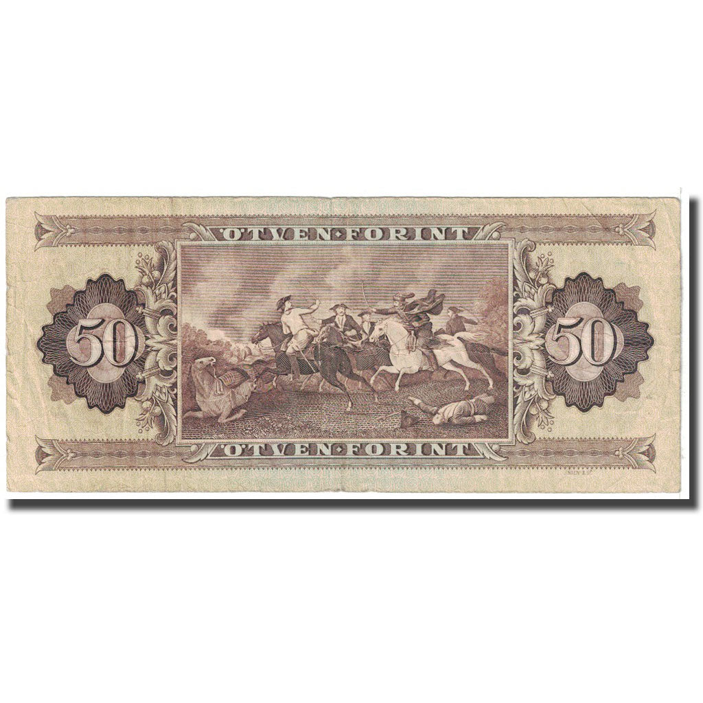Geldschein, Ungarn, 50 Forint, 1986, 1986-11-04, KM:170g, S