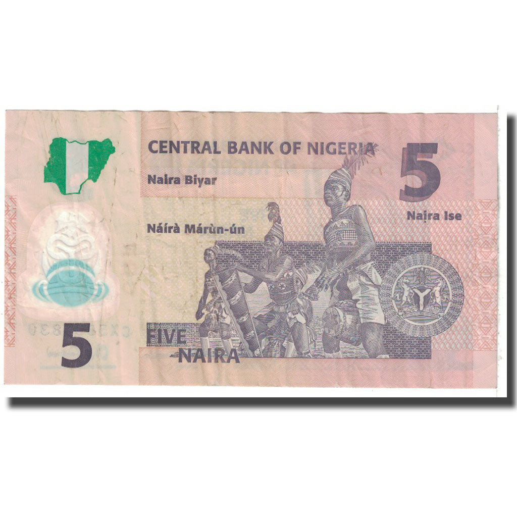 Banconote, Nigeria, 5 Naira, 2015, KM:38, MB