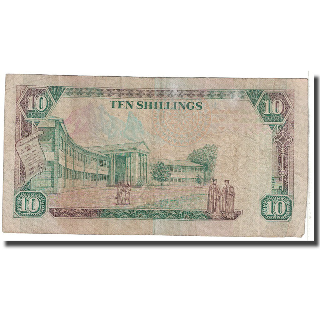 Banknote, Kenya, 10 Shillings, 1990, 1990-07-01, KM:24b, VG(8-10)