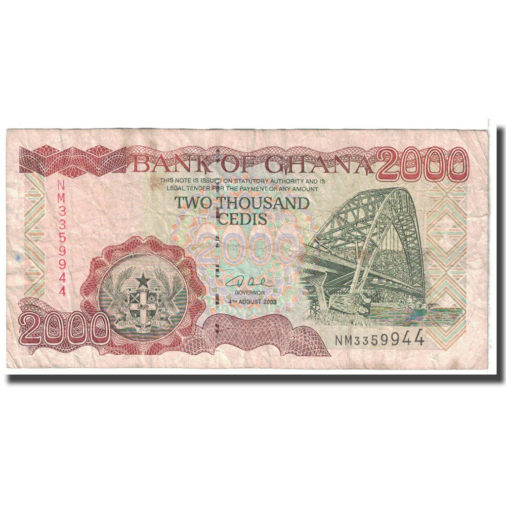 Billet, Ghana, 2000 Cedis, 2003, 2003-08-04, KM:33h, B