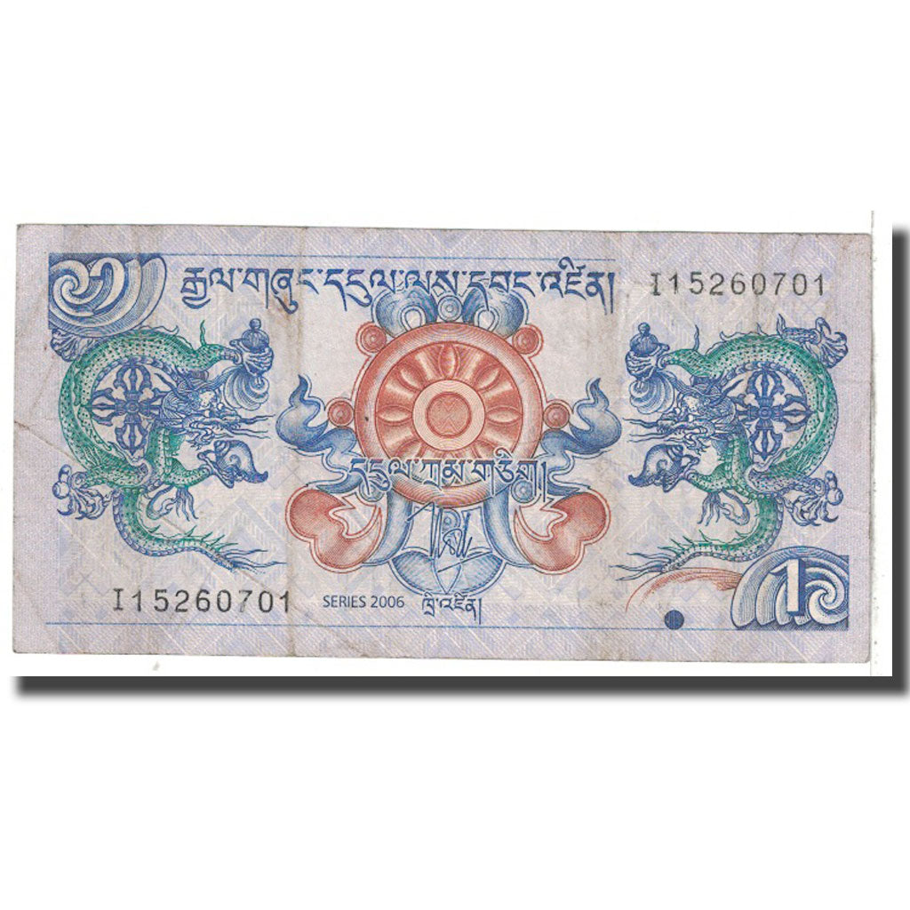Banconote, Bhutan, 1 Ngultrum, 2006, KM:27, MB