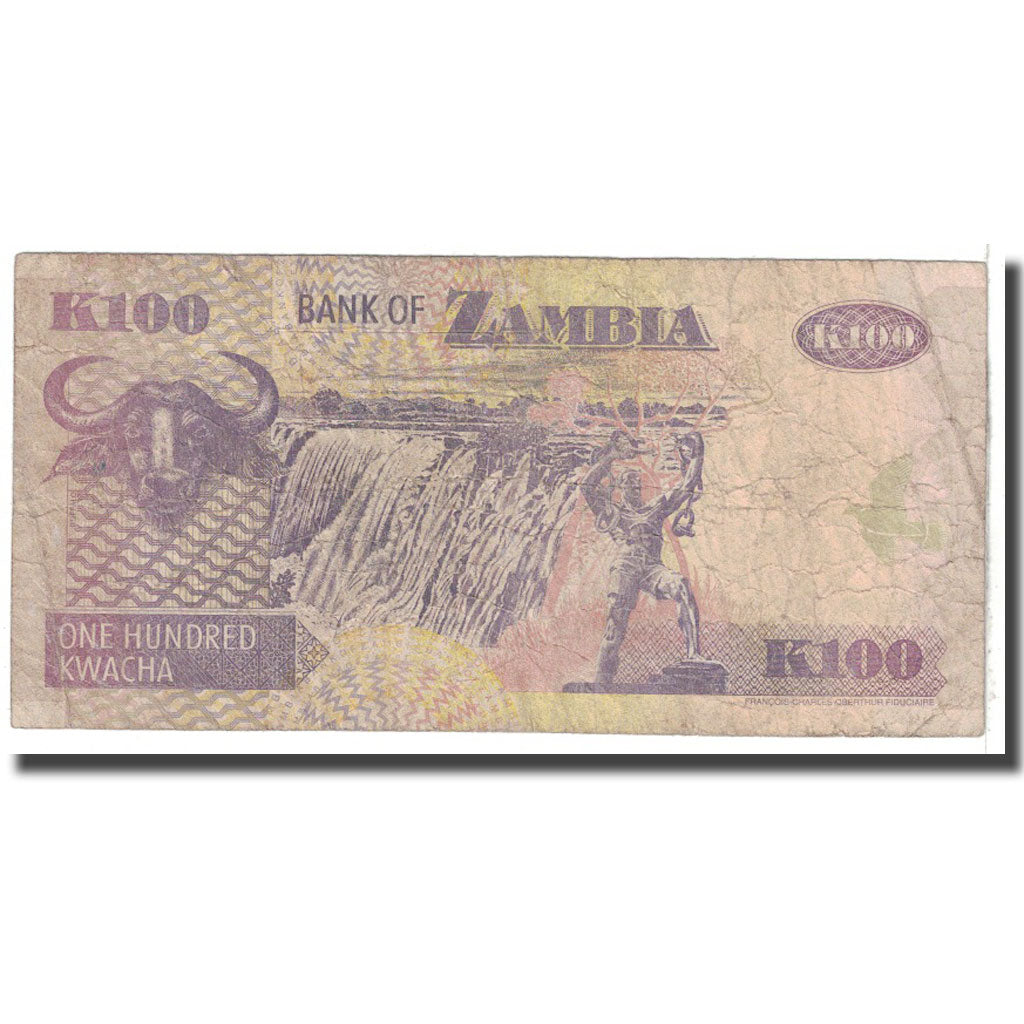Banknote, Zambia, 100 Kwacha, 2006, KM:38f, VG(8-10)