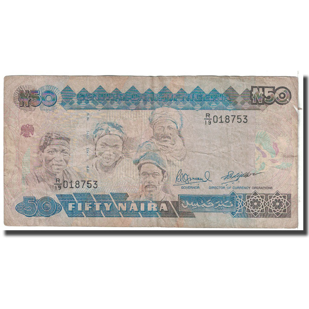 Banknote, Nigeria, 50 Naira, 2001, KM:27c, VF(20-25)