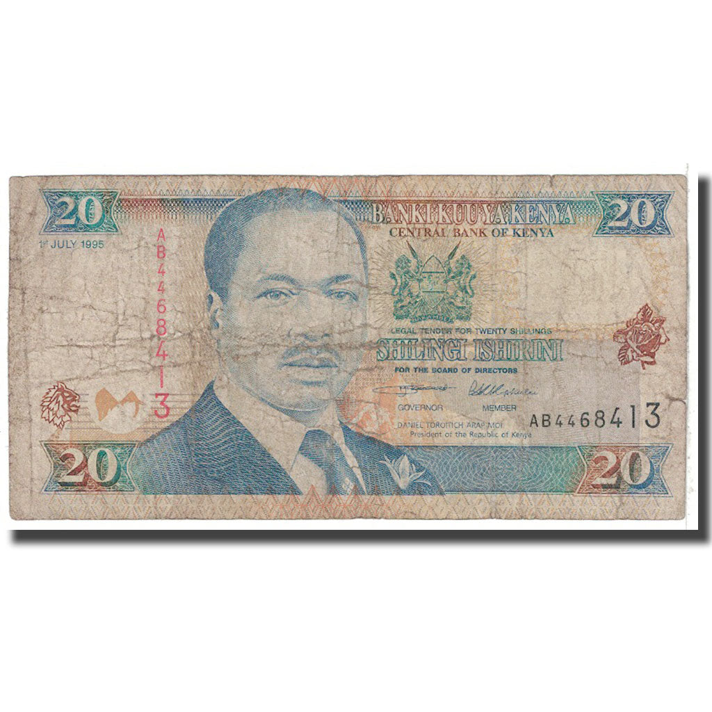 Banknote, Kenya, 20 Shillings, 1995, 1995-07-01, KM:32, VG(8-10)