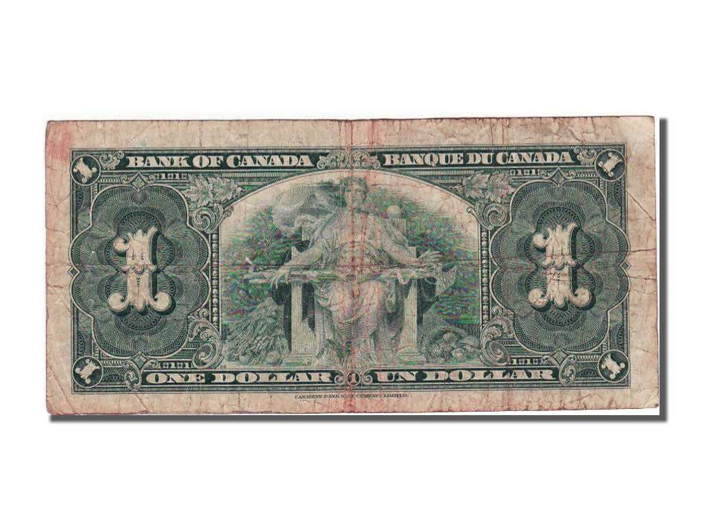 Banknote, Canada, 1 Dollar, 1937, 1937-01-02, VF(30-35)