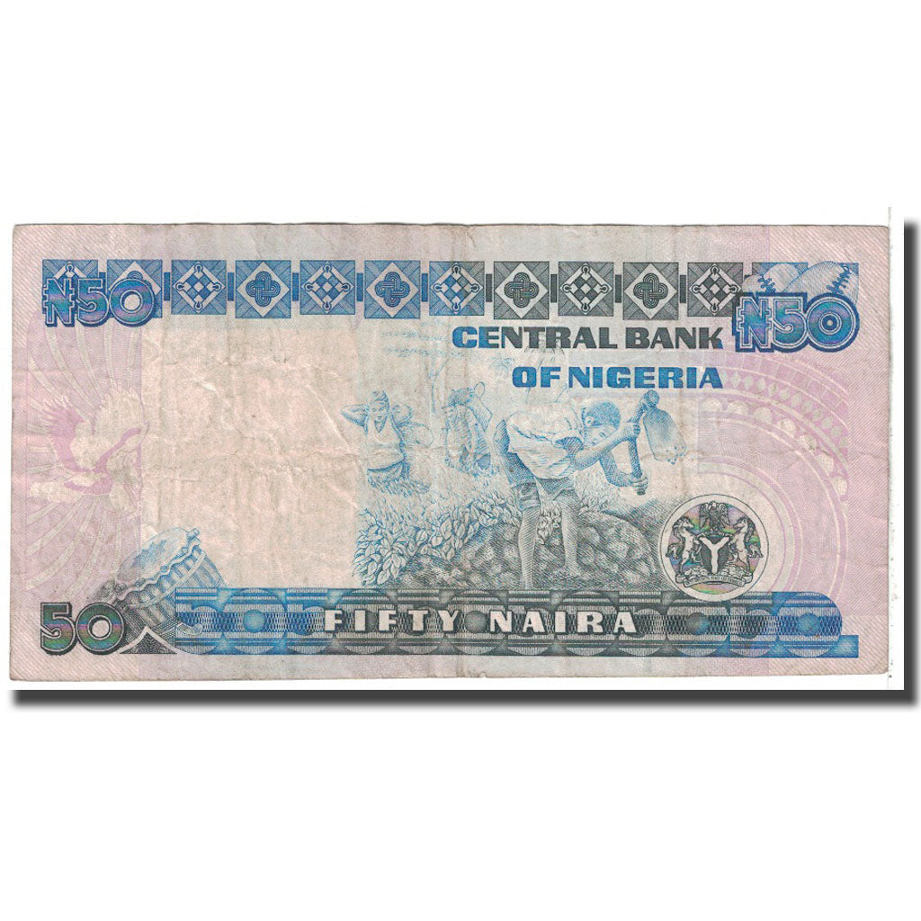 Banknote, Nigeria, 50 Naira, 1991, KM:27c, VG(8-10)