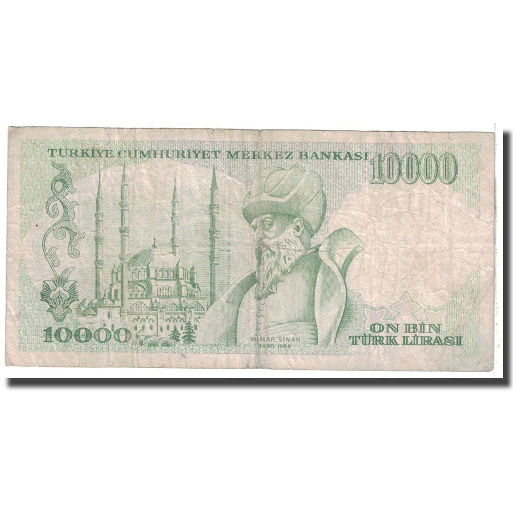 Banknote, Turkey, 10,000 Lira, 1992, KM:199, VF(20-25)