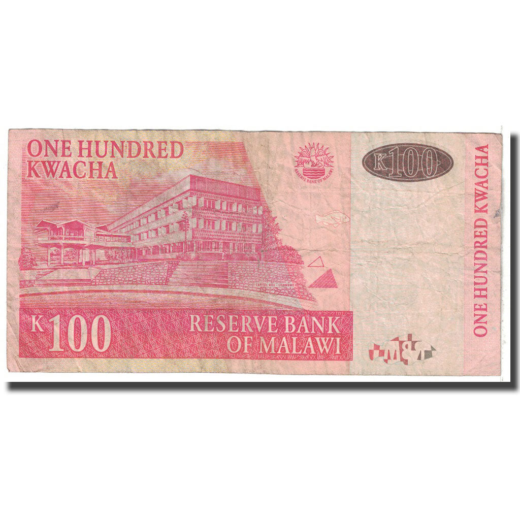 Banknote, Malawi, 100 Kwacha, 2009, 2009-10-31, KM:54d, VG(8-10)