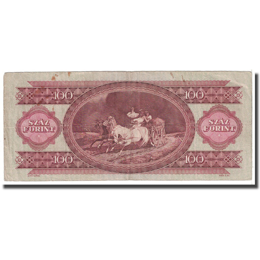 Banknote, Hungary, 100 Forint, 1962, 1962-10-12, KM:171c, EF(40-45)