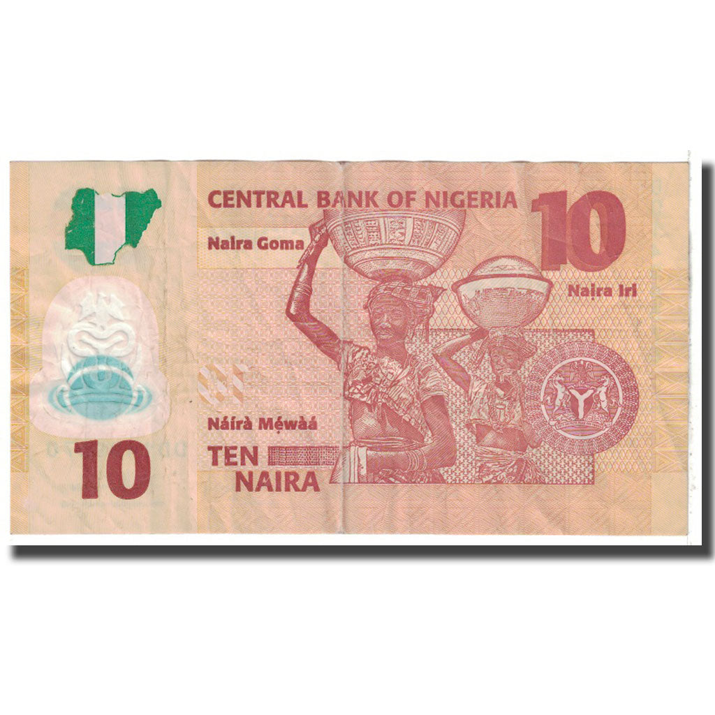Banknote, Nigeria, 10 Naira, 2016, KM:39c, EF(40-45)