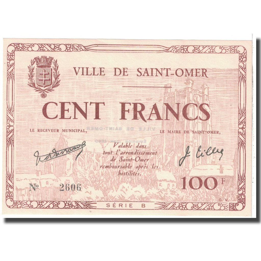 France, Saint-Omer, 100 Francs, 1940, UNC(63)