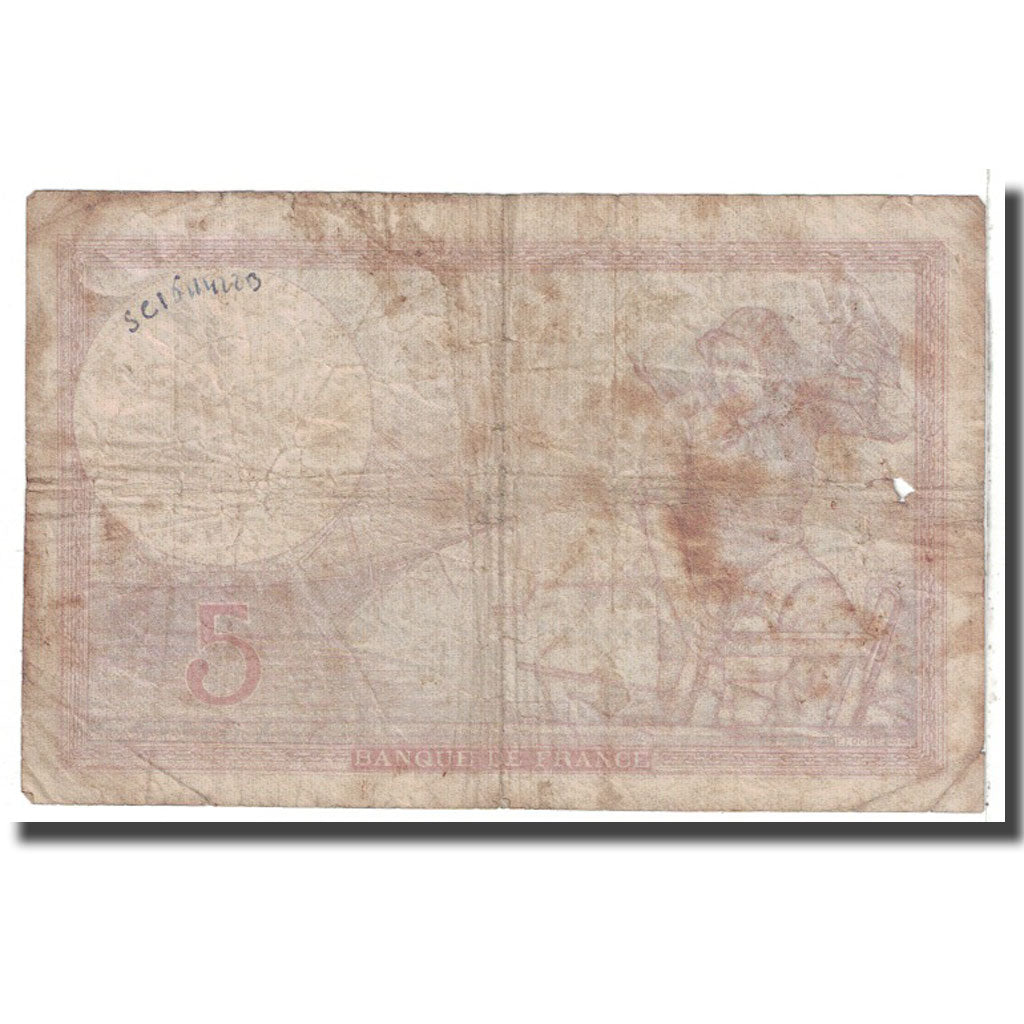 France, 5 Francs, 1939, 1939-11-02, VG(8-10), KM:83