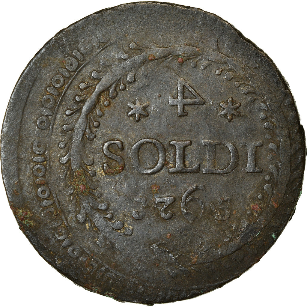 Munten, Italiaanse staten, CORSICA, General Pasquale Paoli, 4 Soldi, 1765
