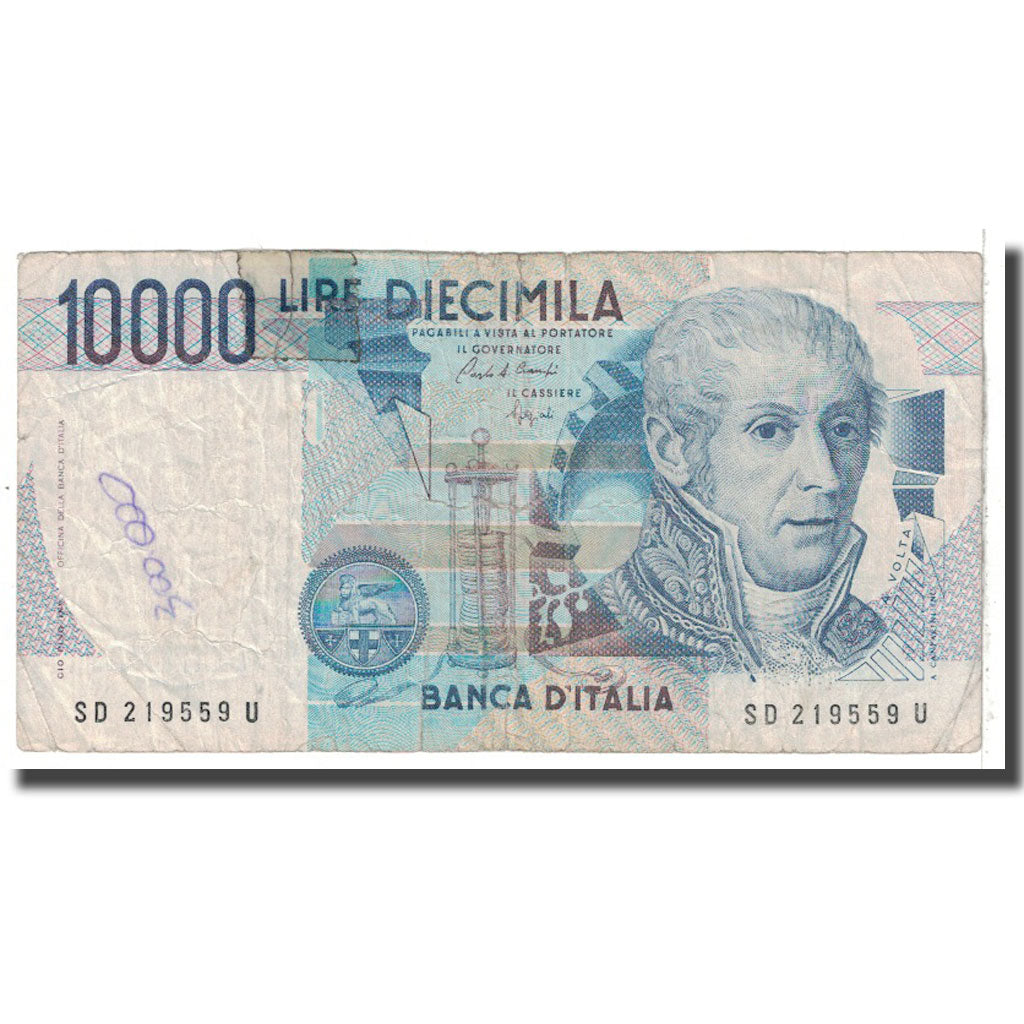 Biljet, Italië, 10,000 Lire, 1984, 1984-09-03, KM:112b, TB