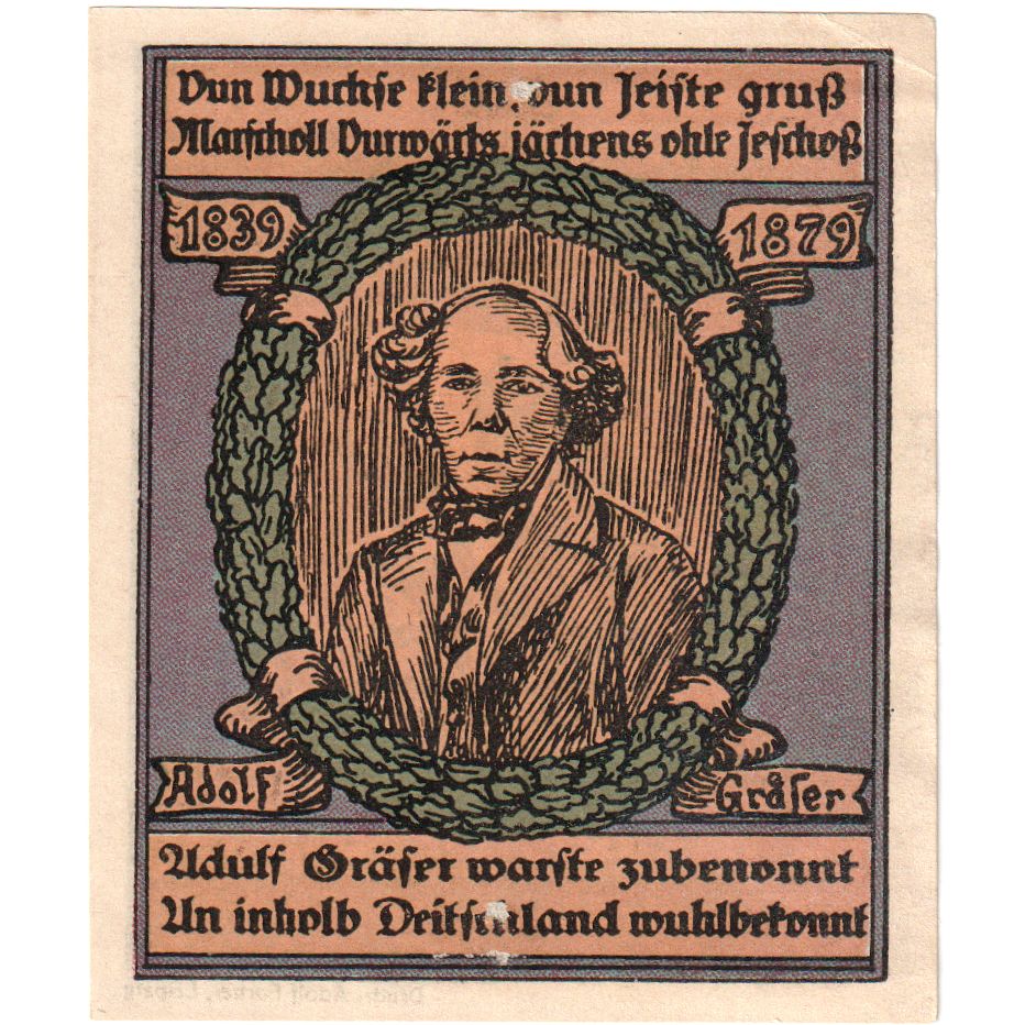 Deutschland, Oberheldrungen, 50 Pfennig, personnage, 1921, 1921-03-20, UNZ