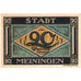 Allemagne, Meiningen Stadt, 20 Pfennig, valeur faciale 1, 1921, 1921-07-21